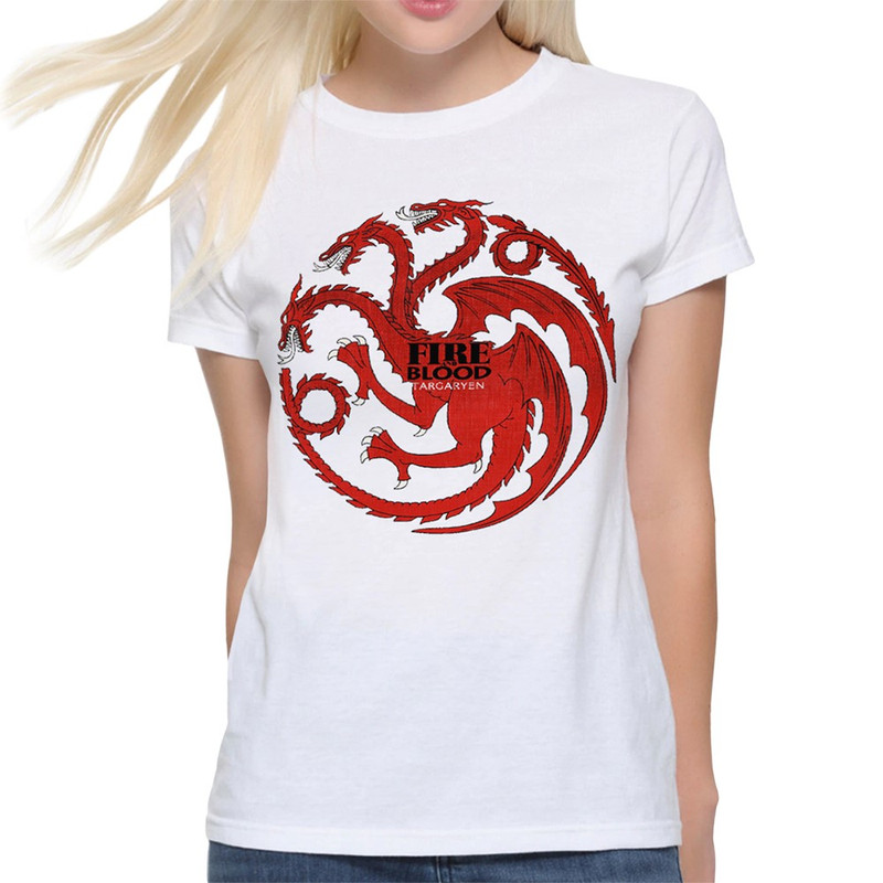 

Футболка женская DreamShirts Studio Дом Дракона - Игра Престолов Дом Таргариенов 1 белая L, Белый, Дом Дракона - Игра Престолов Дом Таргариенов 1