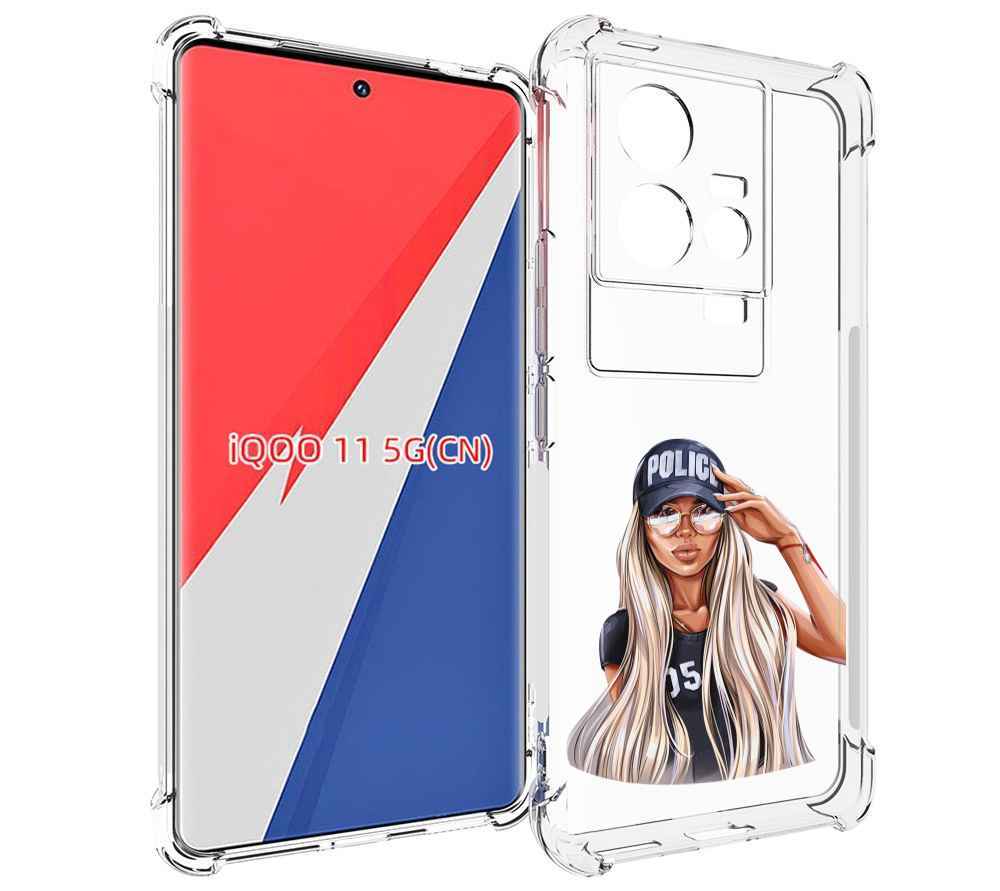 

Чехол MyPads модная-девушка-арт женский для Vivo iQOO 11, Прозрачный, Tocco