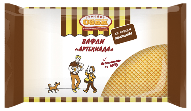 

Вафли Семейка Озби Артекиада с шоколадным вкусом 200 г
