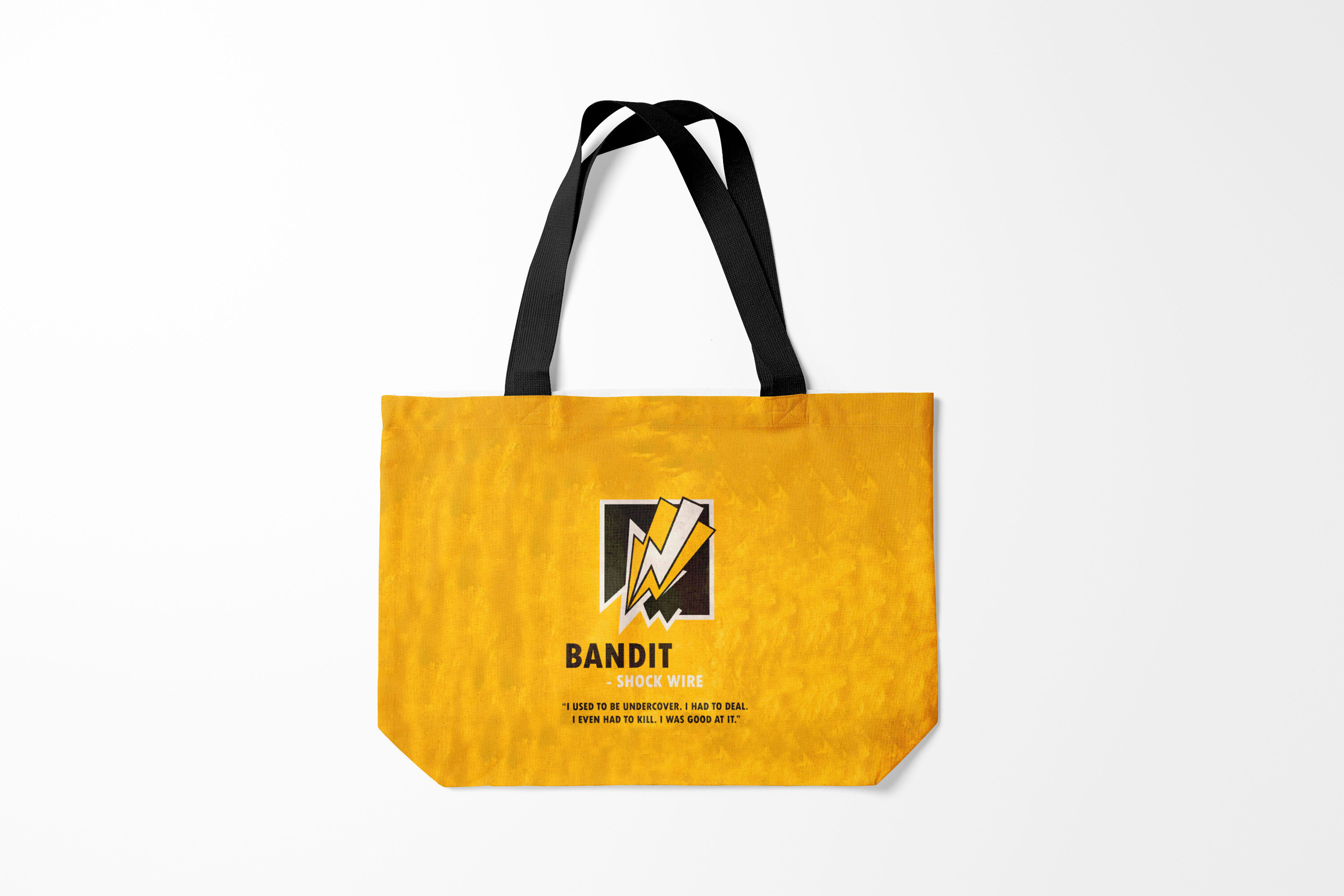 

Сумка шoппер унисекс Burnettie Rainbow Six Siege Bandit R6s, желтый, Rainbow Six Siege Bandit R6s