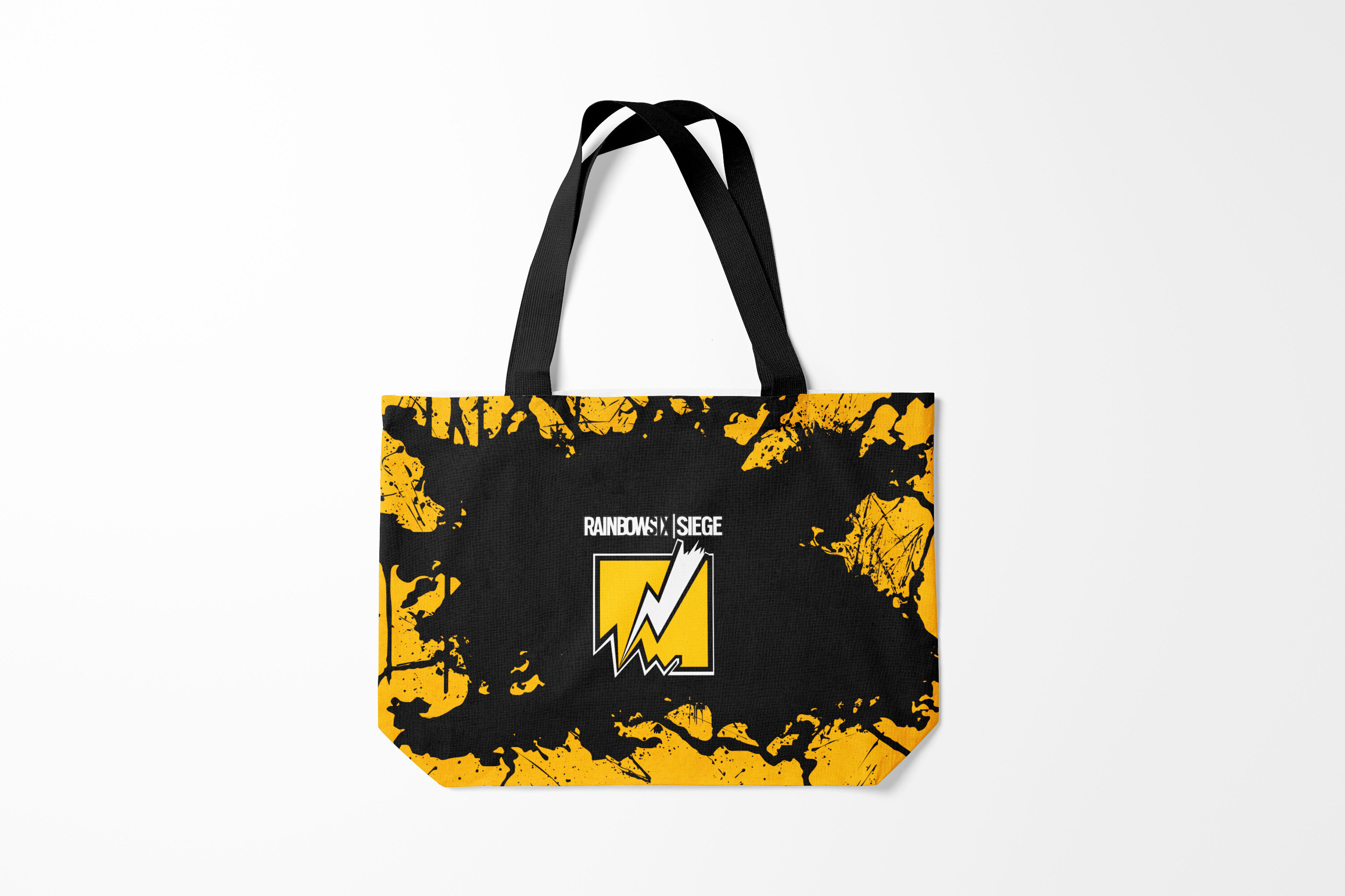 

Сумка шoппер унисекс Burnettie Rainbow Six Siege BANDIT, черный; желтый, Rainbow Six Siege BANDIT