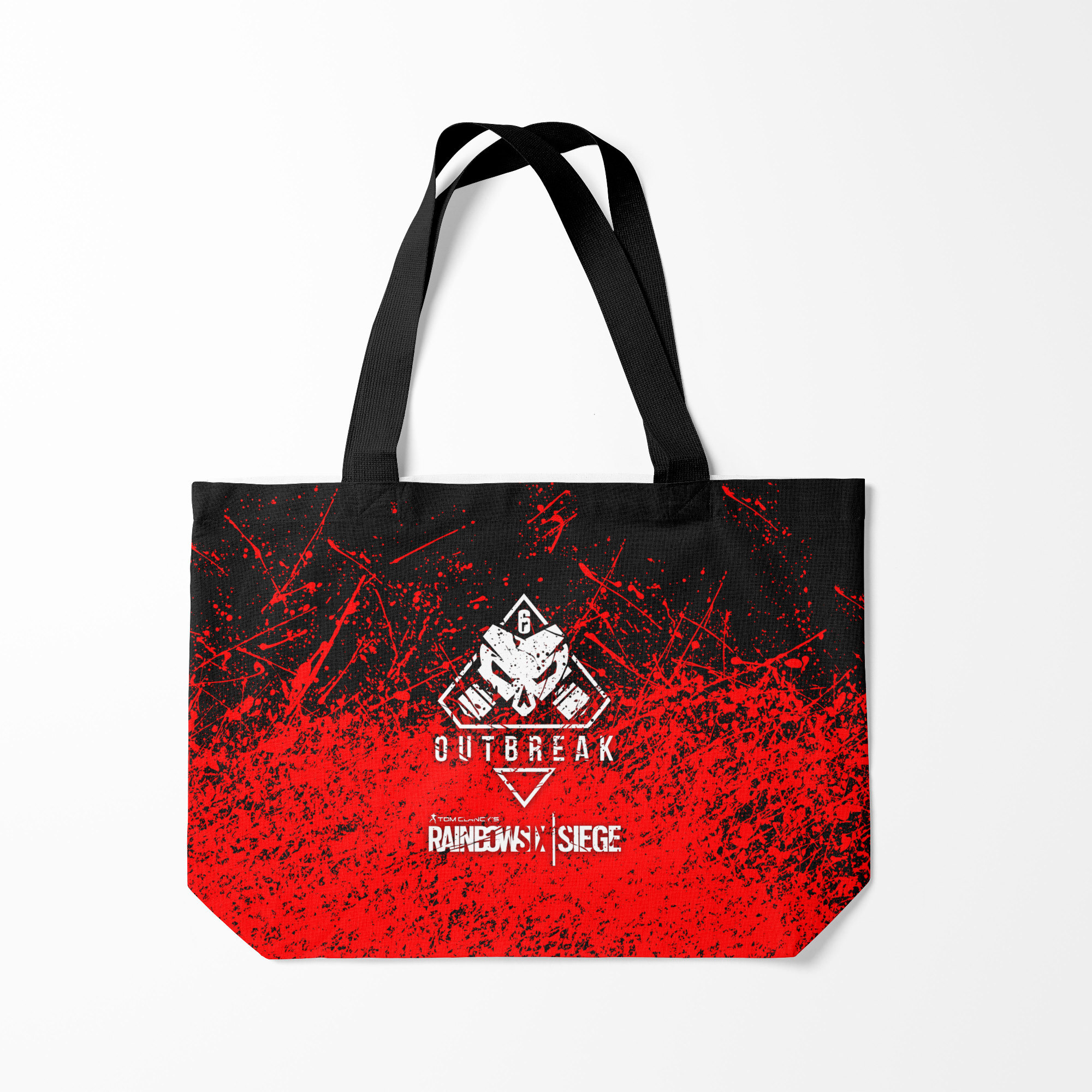 

Сумка шoппер унисекс Burnettie RAINBOW SIX SIEGE OUTBREAK, черный; красный, RAINBOW SIX SIEGE OUTBREAK