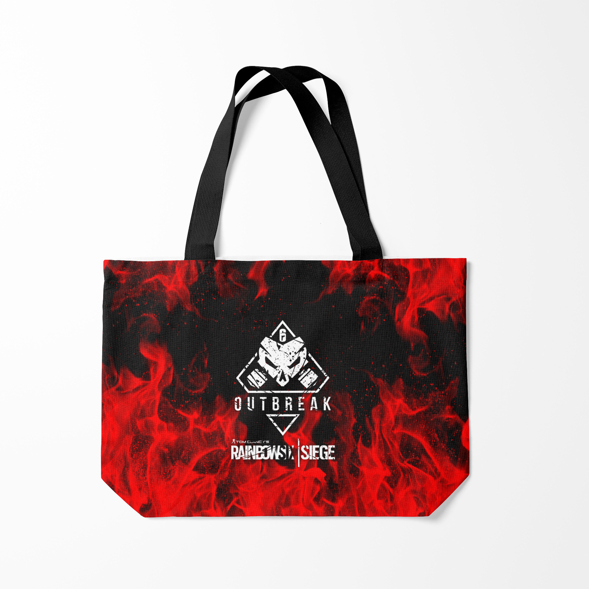 

Сумка шoппер унисекс Burnettie RAINBOW SIX SIEGE OUTBREAK, черный; красный, RAINBOW SIX SIEGE OUTBREAK