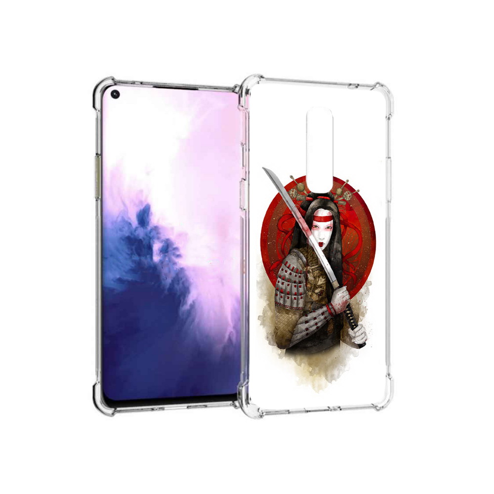 

Чехол MyPads Tocco для OnePlus 8 рисованная девушка с катаной (PT147214.134.580), Прозрачный, Tocco