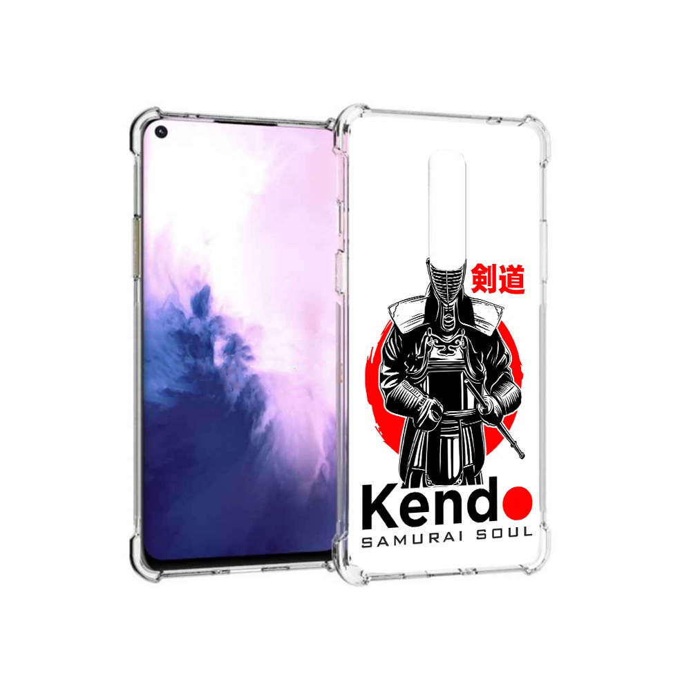 

Чехол MyPads Tocco для OnePlus 8 рисованый самурай (PT147214.134.581), Прозрачный, Tocco