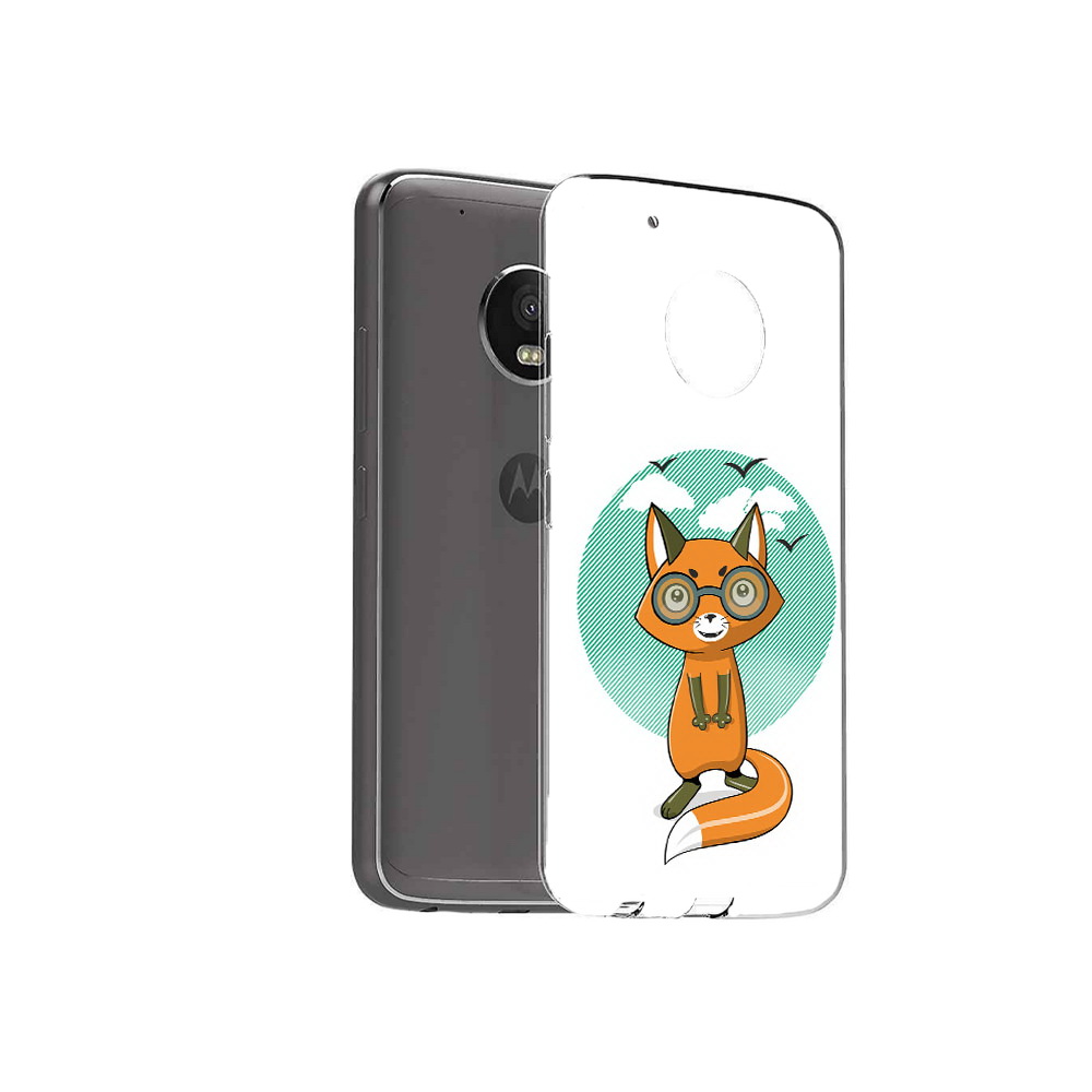 

Чехол MyPads Tocco для Motorola Moto G5 Plus задумчивая лиса (PT67401.338.348), Прозрачный, Tocco