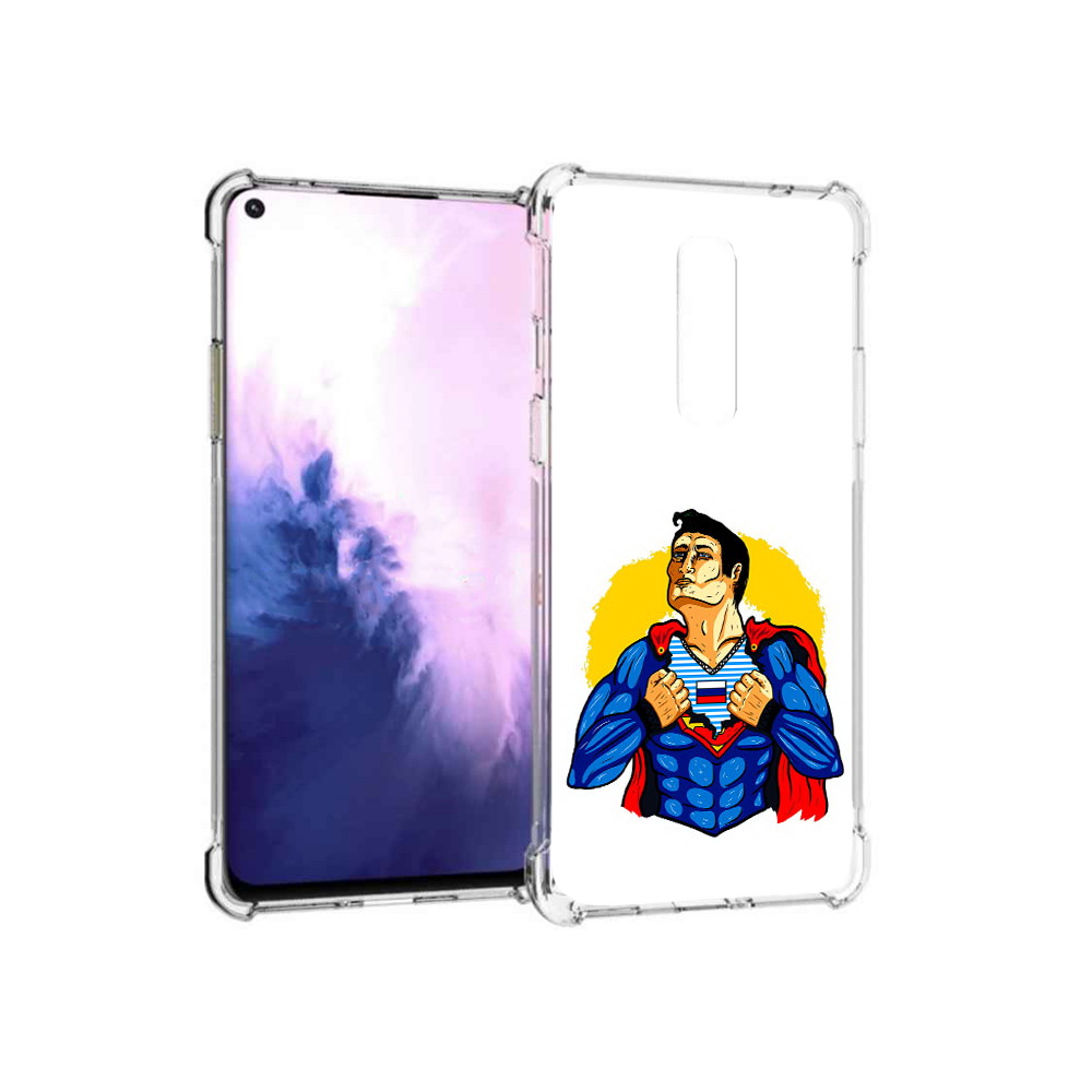 

Чехол MyPads Tocco для OnePlus 8 русский супермен (PT147214.134.591), Прозрачный, Tocco