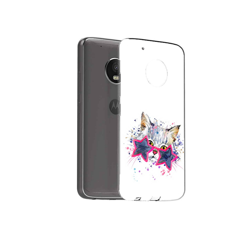 

Чехол MyPads Tocco для Motorola Moto G5 Plus звездные очки (PT67401.338.353), Прозрачный, Tocco