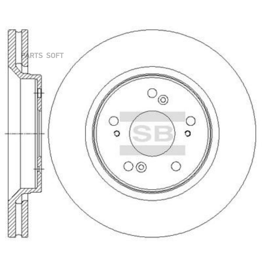 

Диск тормозной Sangsin brake sd4120