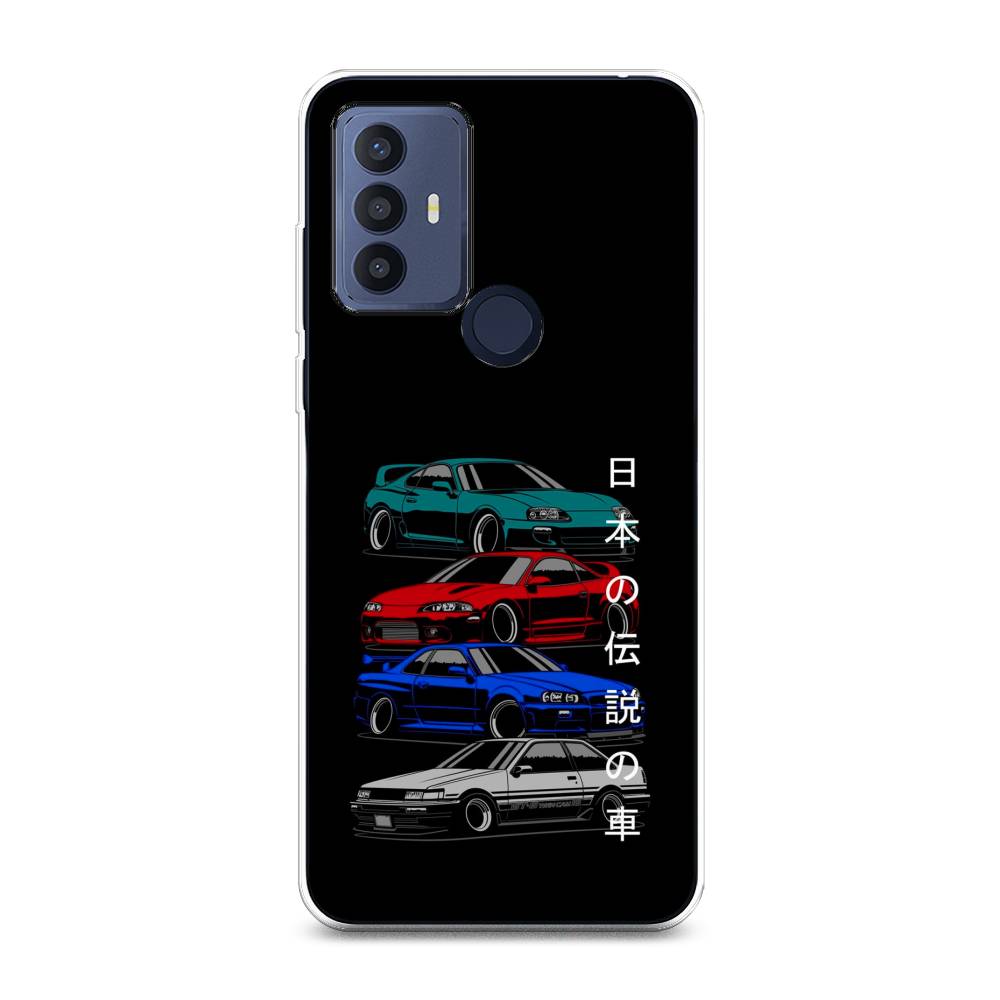 

Чехол Awog на TCL 30E/30 SE/305/306 "JDM Legend cars", Разноцветный, 290550-5