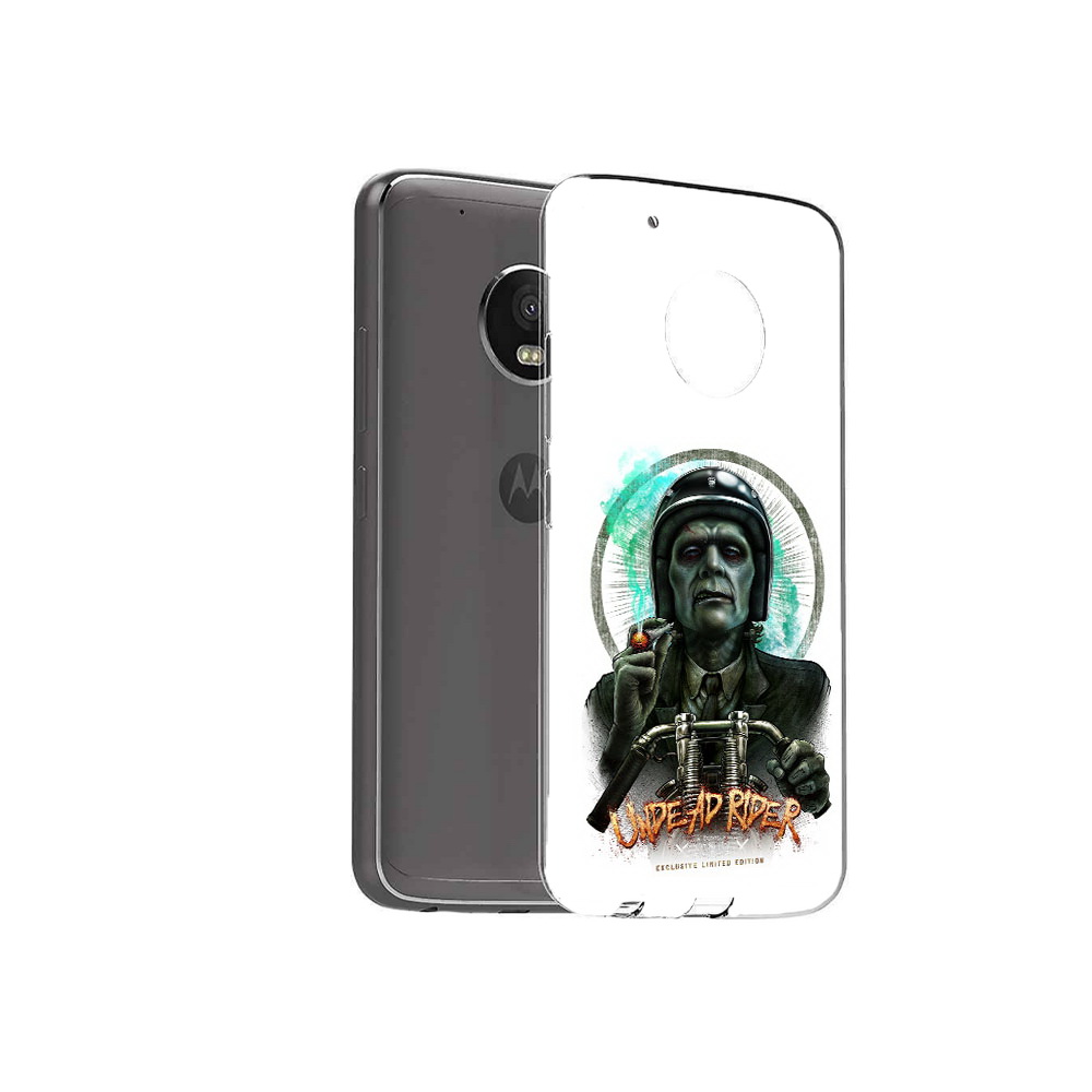 

Чехол MyPads Tocco для Motorola Moto G5 Plus зеленый мужчина с сигаретой на мотоцикле, Прозрачный, Tocco