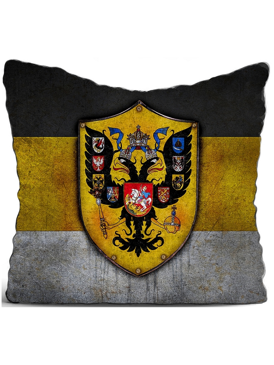 фото Подушка декоративная drabs имперский герб россии (желто-черный)