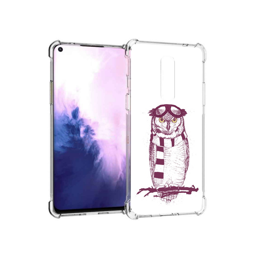 

Чехол MyPads Tocco для OnePlus 8 сова-летчик (PT147214.134.612), Прозрачный, Tocco