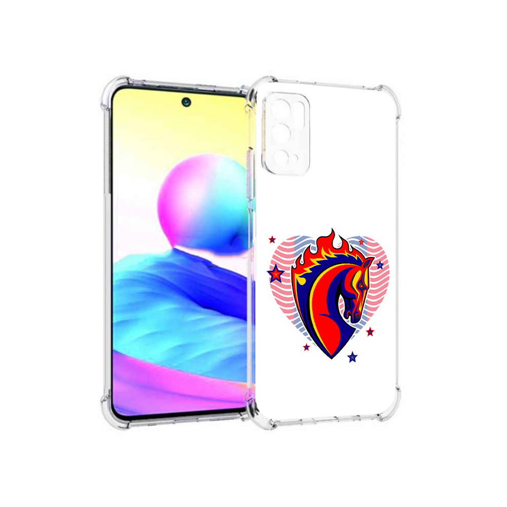 

Чехол MyPads Tocco для Xiaomi Poco M3 Pro ФК ЦСЛ Лошадь, Прозрачный, Tocco
