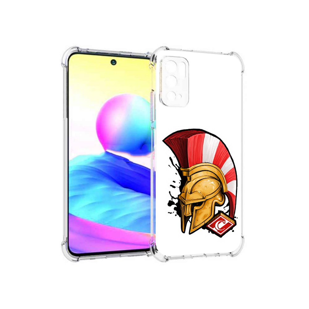 

Чехол MyPads Tocco для Xiaomi Poco M3 Pro ФК спартак шлем, Прозрачный, Tocco