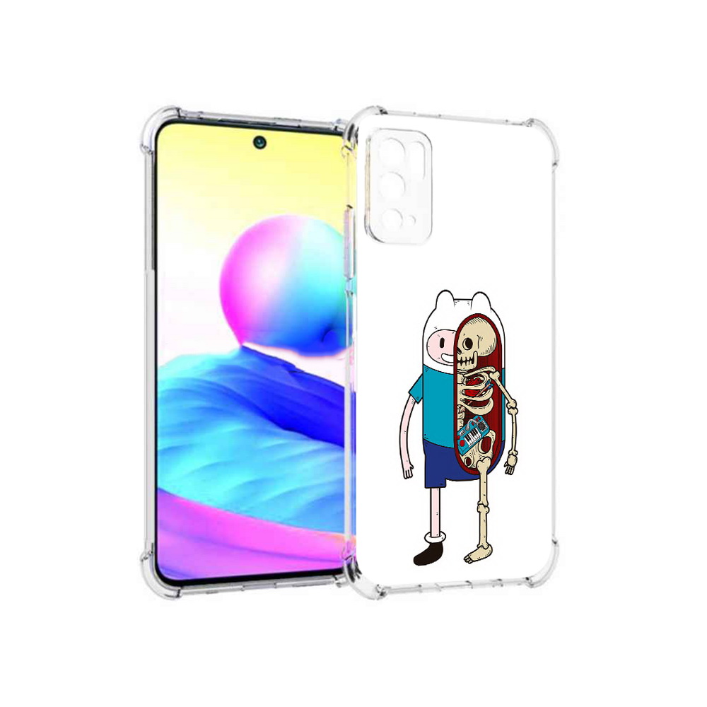 

Чехол MyPads Tocco для Xiaomi Poco M3 Pro Финн скелет, Прозрачный, Tocco