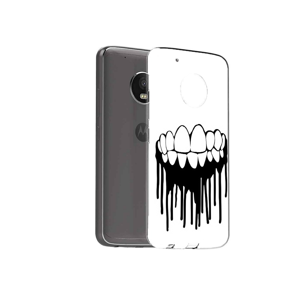 

Чехол MyPads Tocco для Motorola Moto G5 Plus зубы (PT67401.338.372), Прозрачный, Tocco