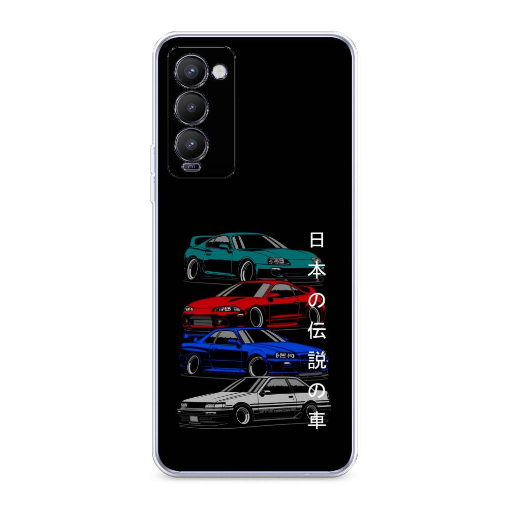 

Чехол Awog на Tecno Camon 18/18T "JDM Legend cars", Разноцветный, 300950-5