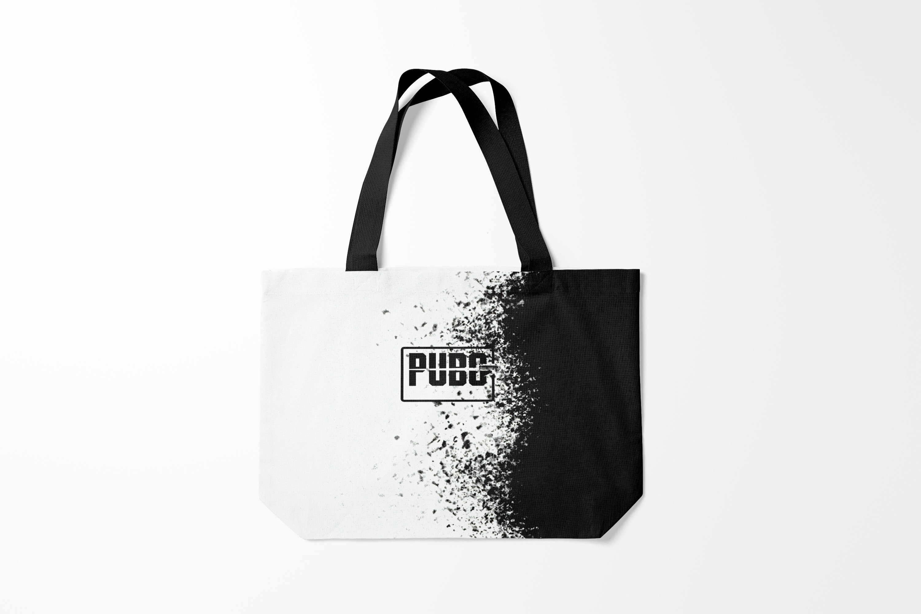 

Сумка шoппер унисекс Burnettie PUBG PUBG., черный; белый, PUBG PUBG.