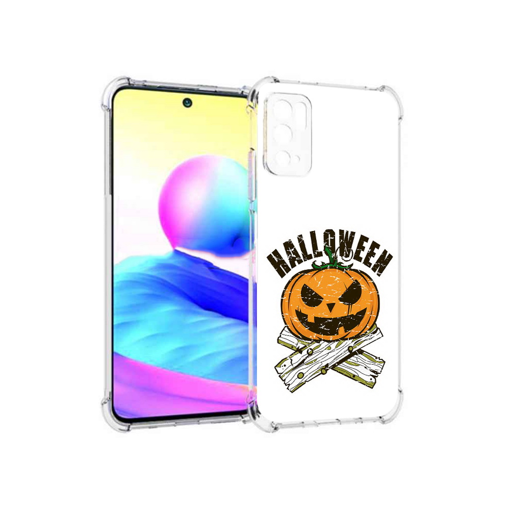 

Чехол MyPads Tocco для Xiaomi Poco M3 Pro Хэллоуин доски тыква, Прозрачный, Tocco