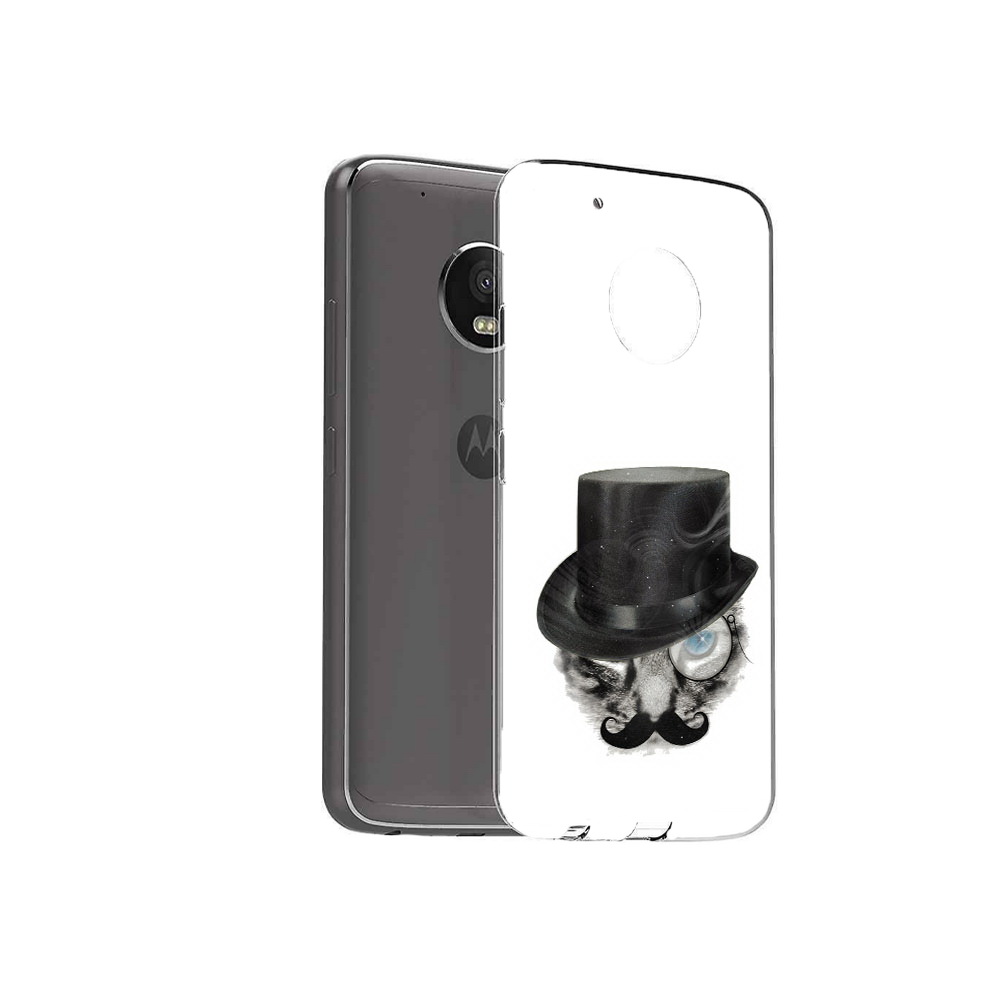 

Чехол MyPads Tocco для Motorola Moto G5 Plus интелегентный кот (PT67401.338.378), Прозрачный, Tocco