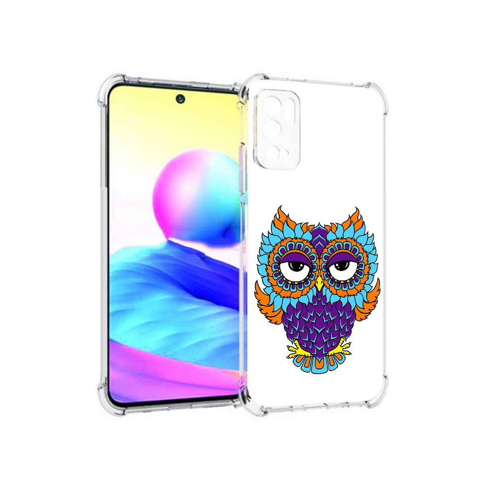 

Чехол MyPads Tocco для Xiaomi Poco M3 Pro Цветная сова, Прозрачный, Tocco