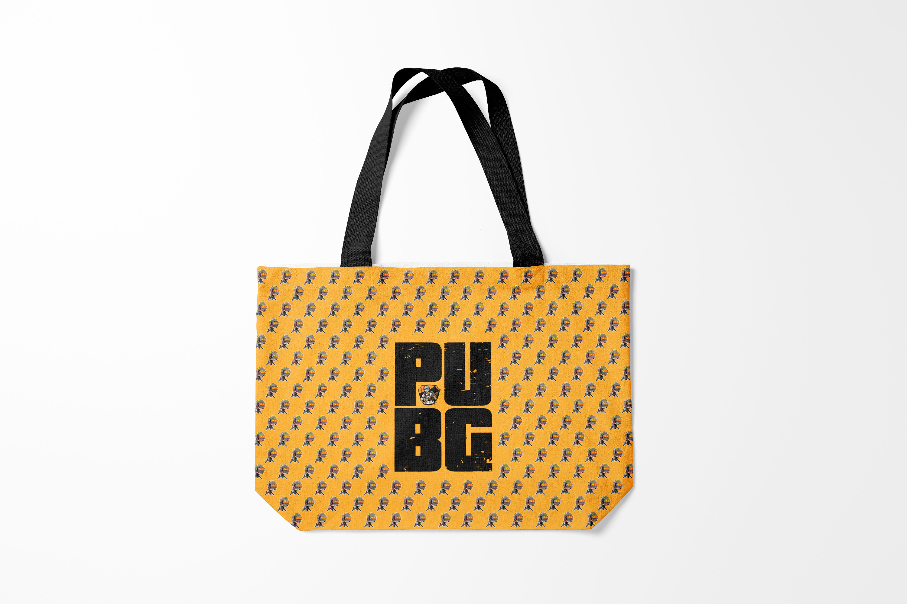 Сумка шoппер унисекс Burnettie PUBG PATTERN ПУБГ ПАТТЕРН Z желтый 715₽