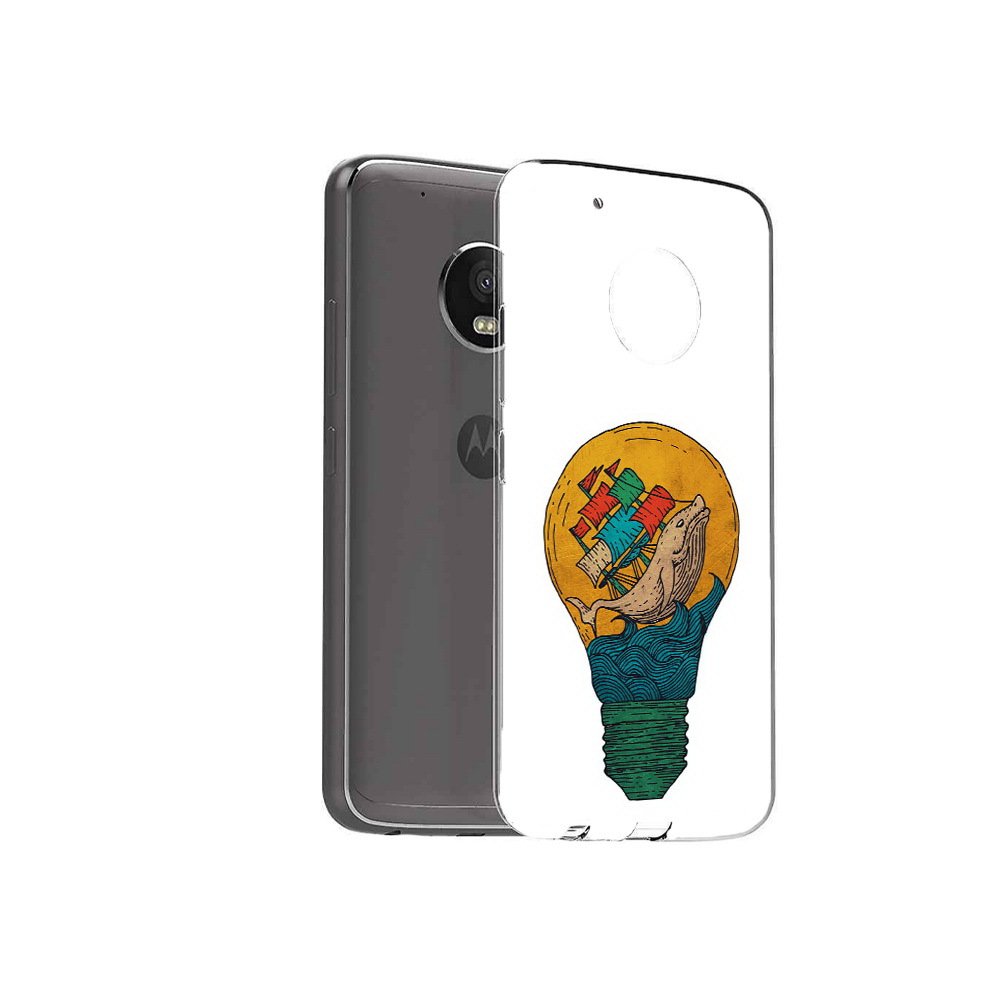 Чехол MyPads Tocco для Motorola Moto G5 Plus кит в лампочке с парусами (PT67401.338.387)