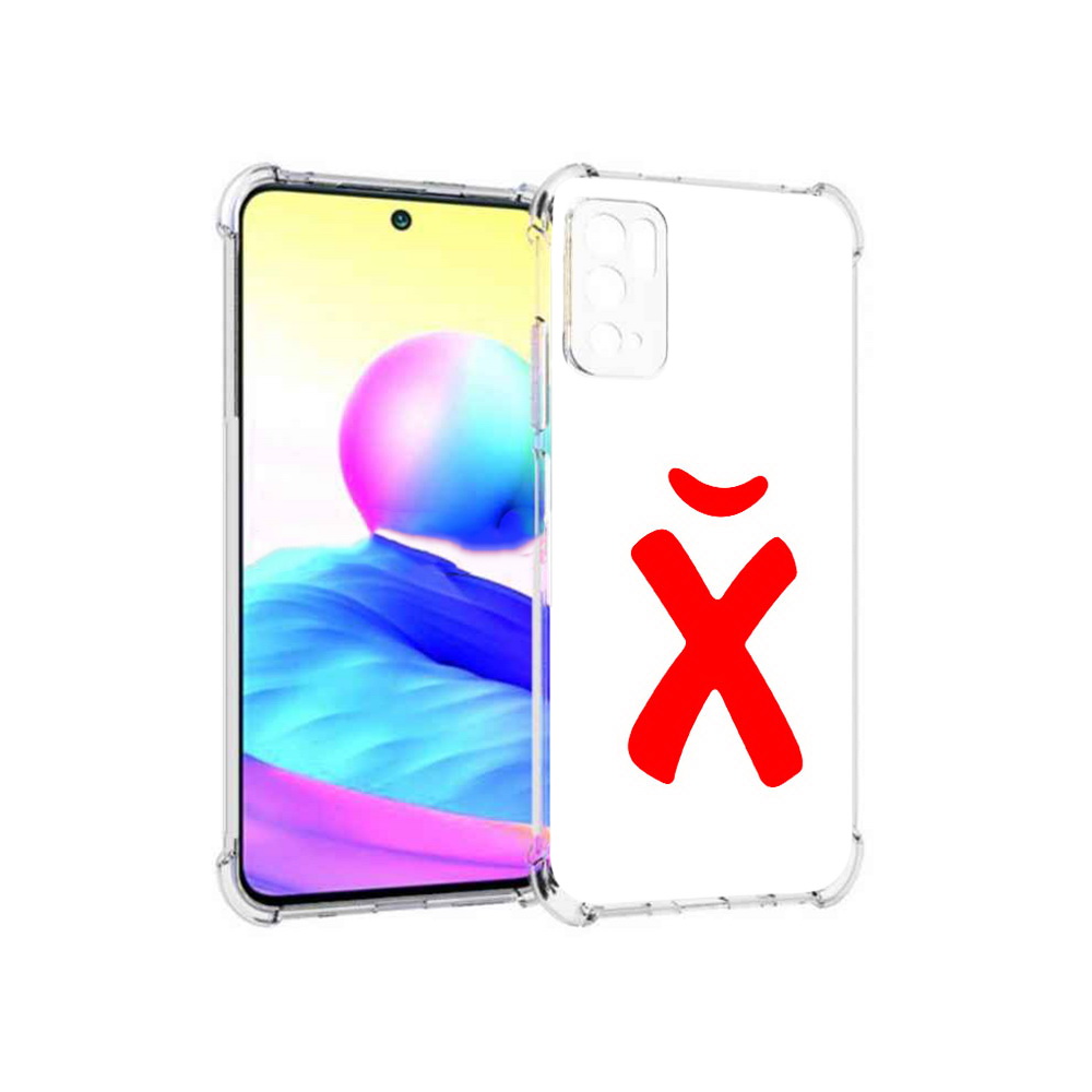 

Чехол MyPads Tocco для Xiaomi Poco M3 Pro абстракция буква х, Прозрачный, Tocco