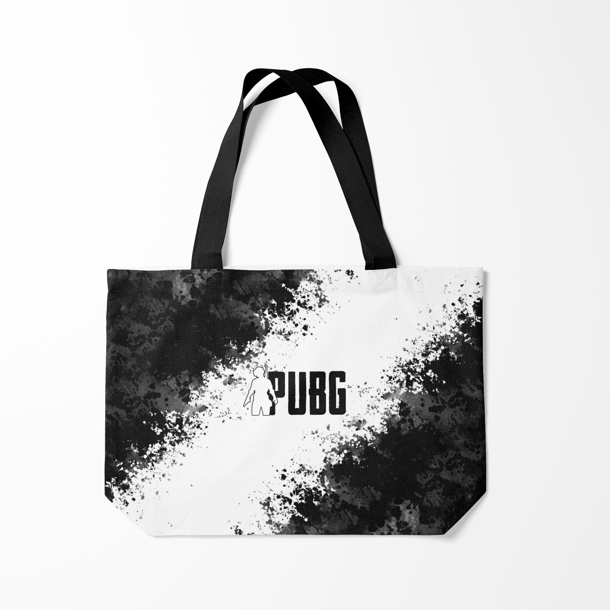 

Сумка шoппер унисекс Burnettie PUBG, черный; белый, PUBG