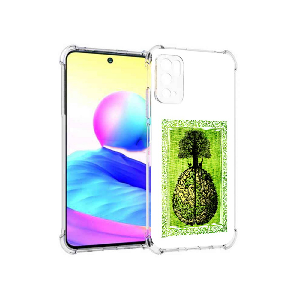 

Чехол MyPads Tocco для Xiaomi Poco M3 Pro абстракция здоровый мозг, Прозрачный, Tocco