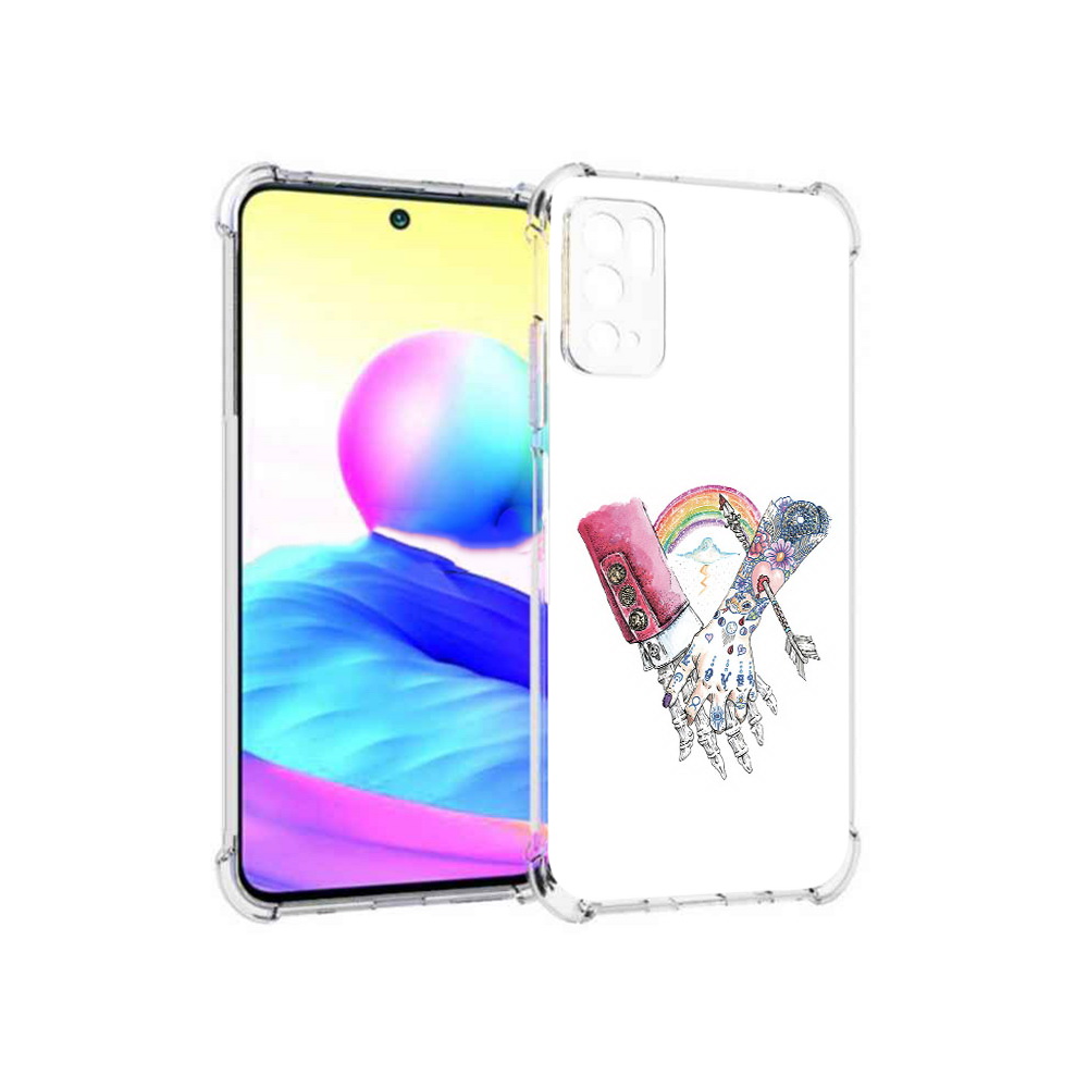 

Чехол MyPads Tocco для Xiaomi Poco M3 Pro абстракция руки в татуировках, Прозрачный, Tocco