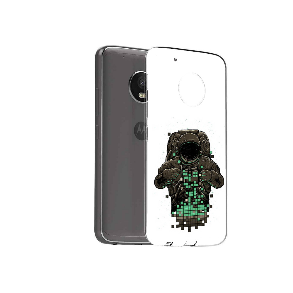 

Чехол MyPads Tocco для Motorola Moto G5 Plus космонавт с пикселями (PT67401.338.394), Прозрачный, Tocco