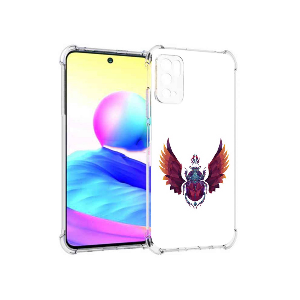 

Чехол MyPads Tocco для Xiaomi Poco M3 Pro алмазный скоробей, Прозрачный, Tocco