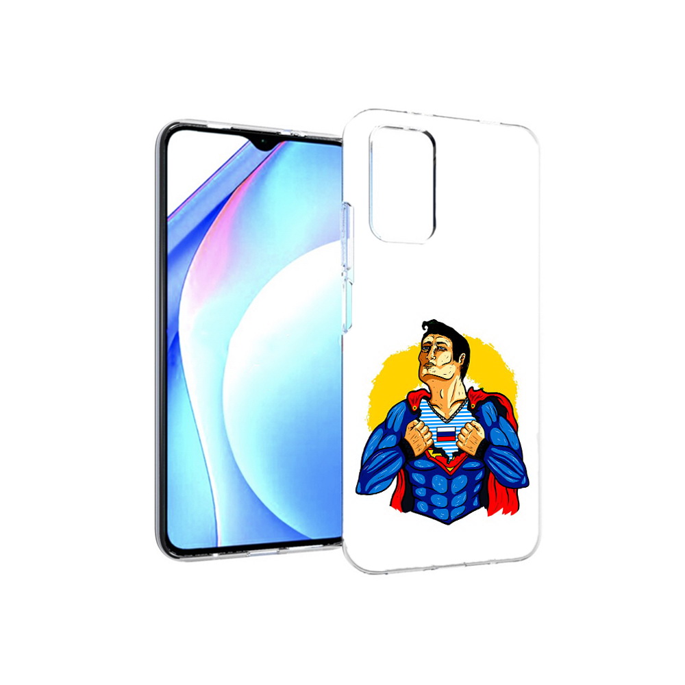 

Чехол MyPads Tocco для Xiaomi Redmi 9T русский супермен (PT226951.281.591), Прозрачный, Tocco