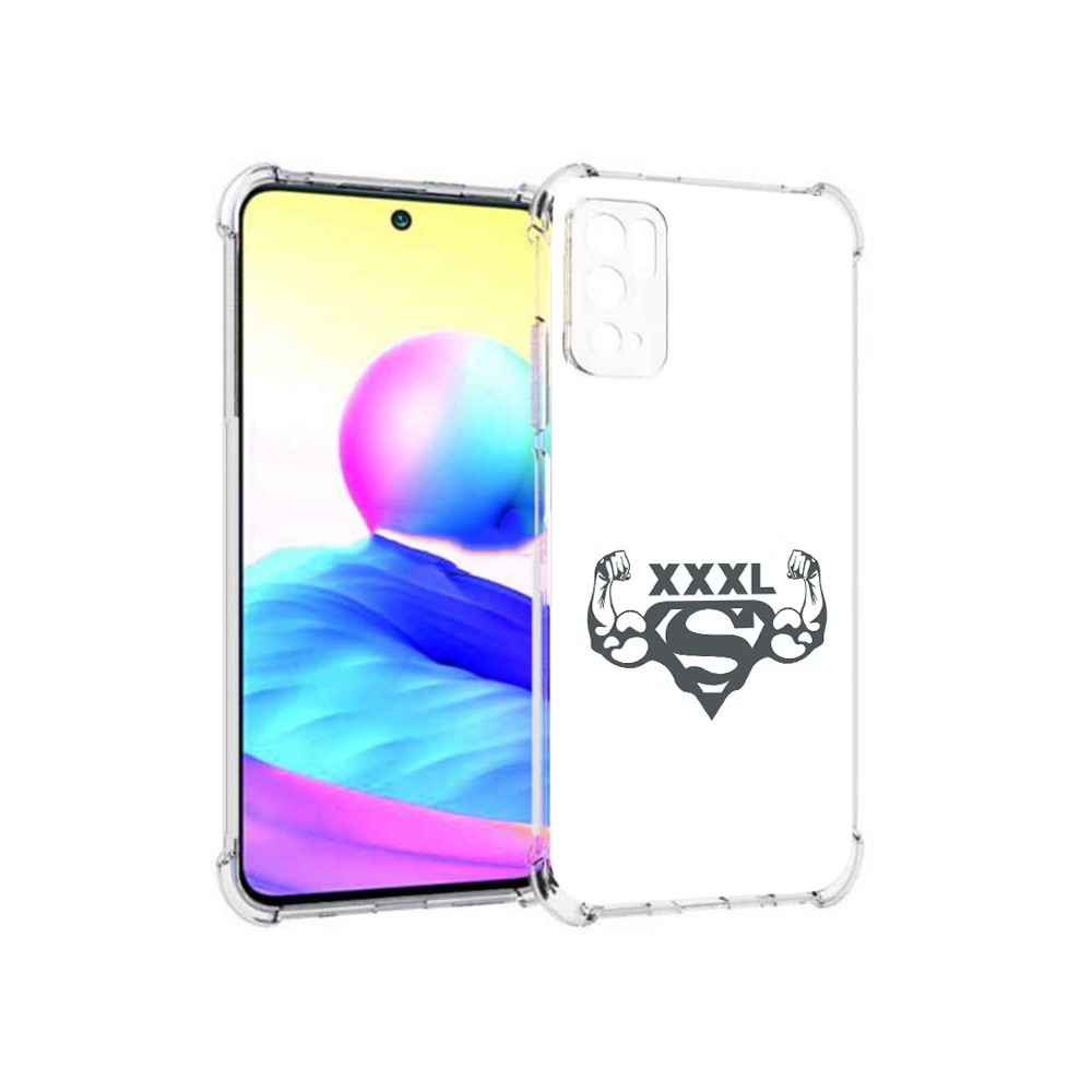 

Чехол MyPads Tocco для Xiaomi Poco M3 Pro бодибилдинг супермен, Прозрачный, Tocco