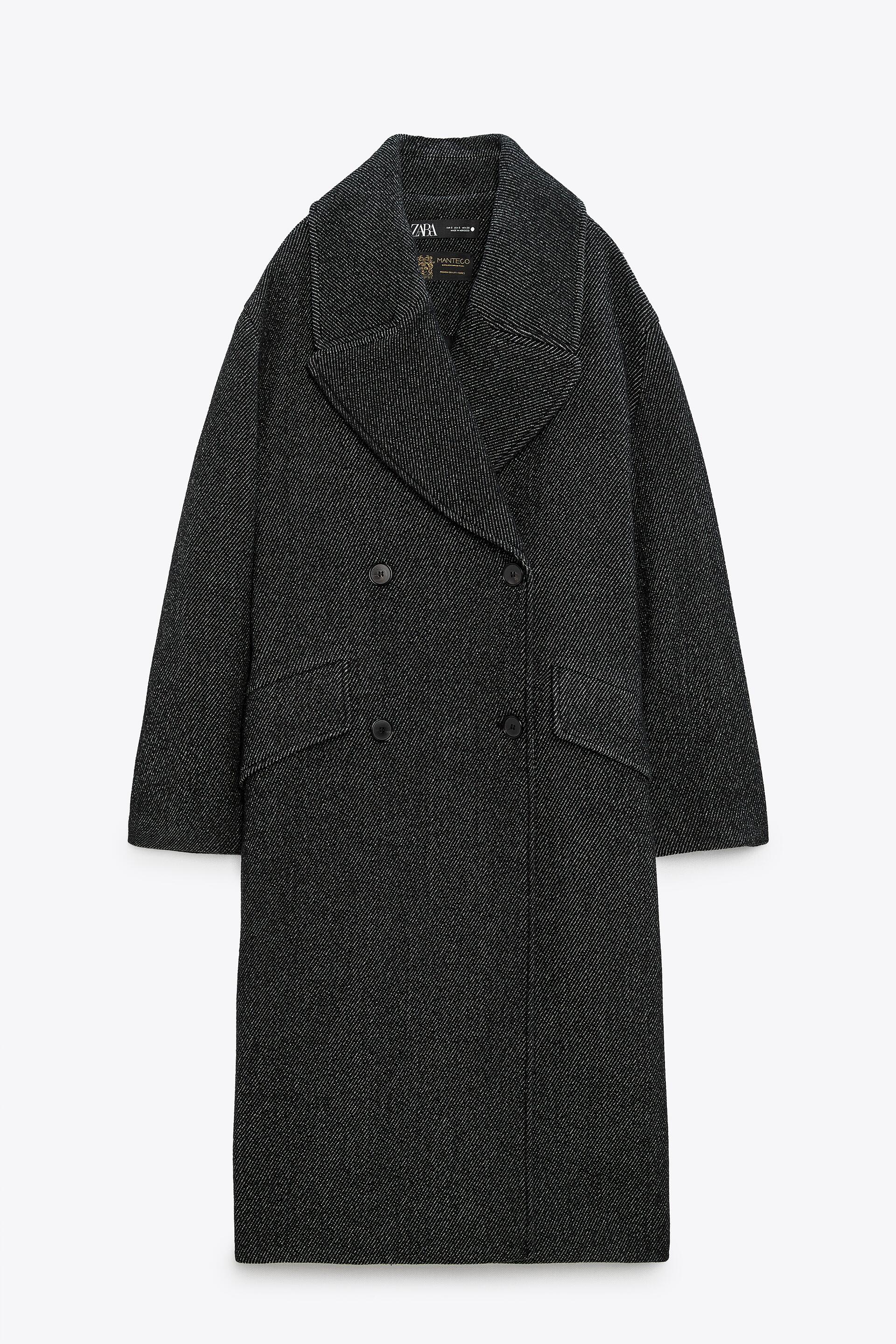 

Пальто женское ZARA 09202758 белое S (доставка из-за рубежа), 09202758
