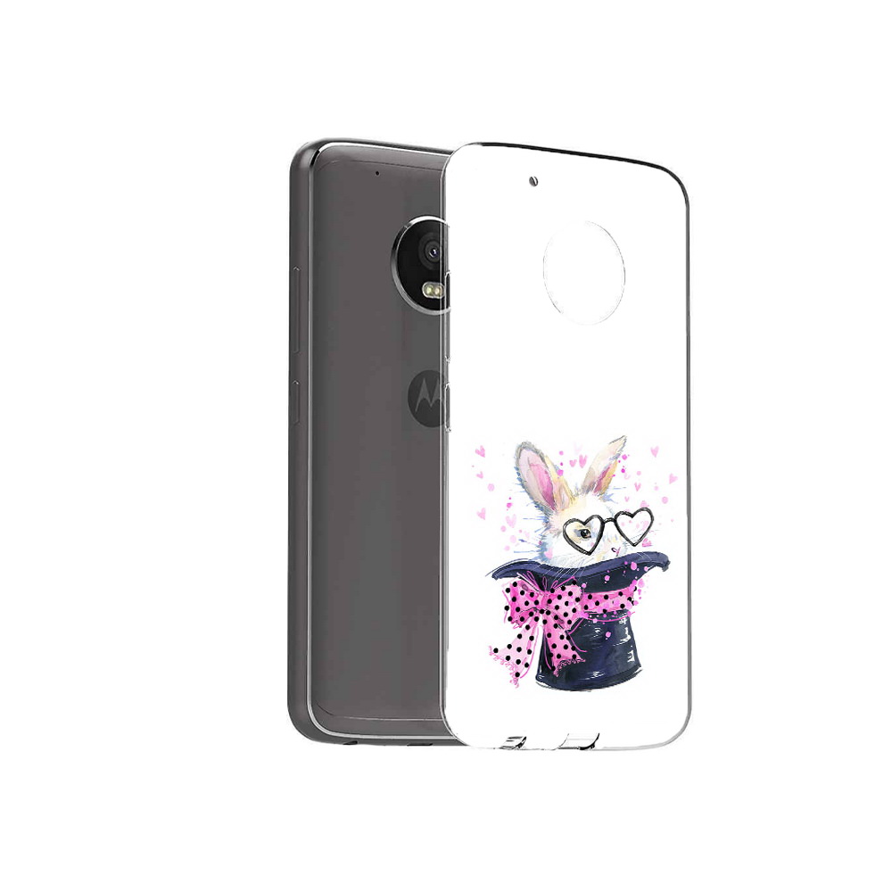 Чехол MyPads Tocco для Motorola Moto G5 Plus кролик в шляпе (PT67401.338.418)