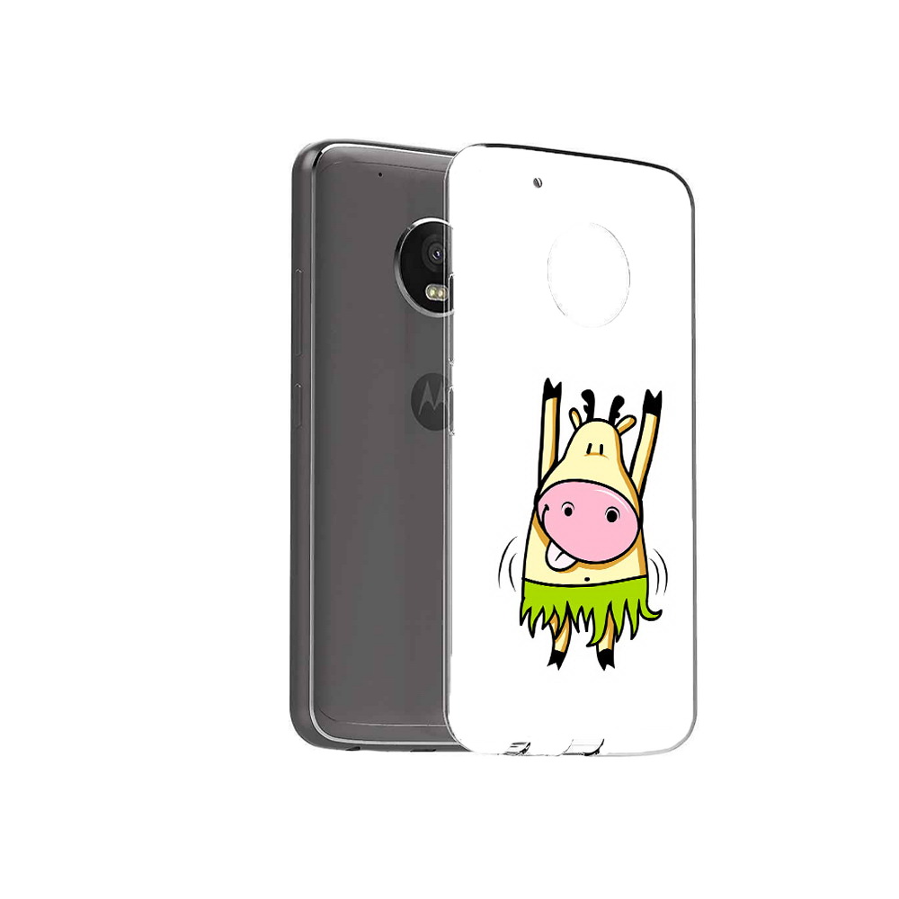 

Чехол MyPads Tocco для Motorola Moto G5 Plus Веселая корова (PT67401.338.42), Прозрачный, Tocco