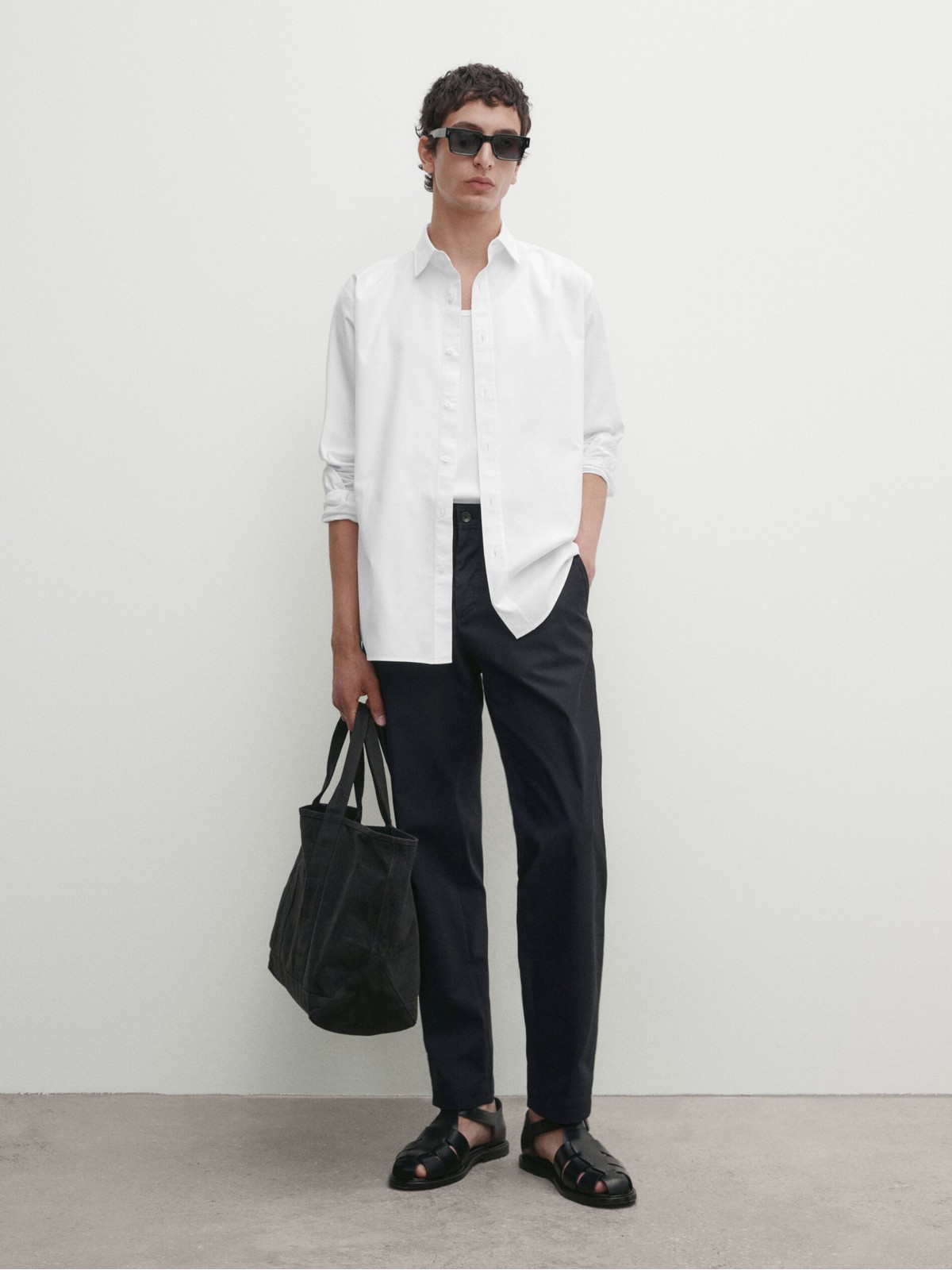 

Рубашка мужская Massimo Dutti 0111/370-I2024 белая S, Белый, 0111/370-I2024