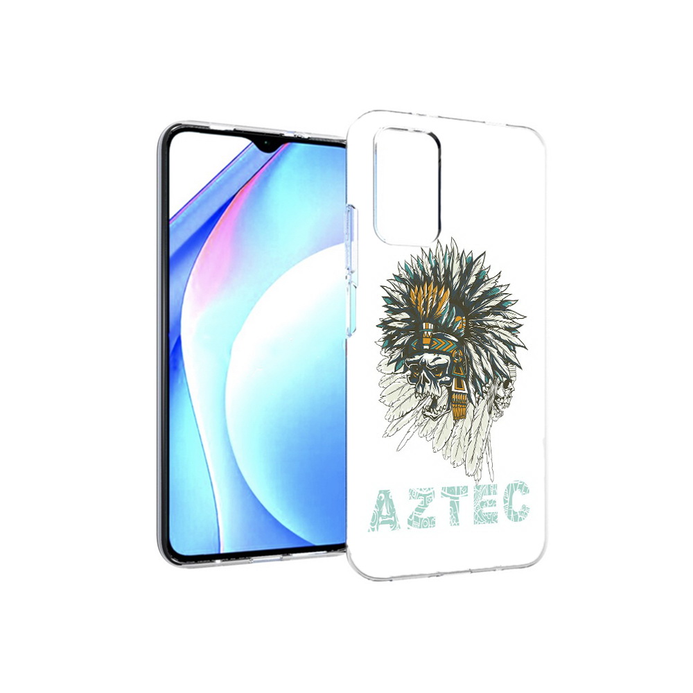 

Чехол MyPads Tocco для Xiaomi Redmi 9T скелет индеец (PT226951.281.602), Прозрачный, Tocco