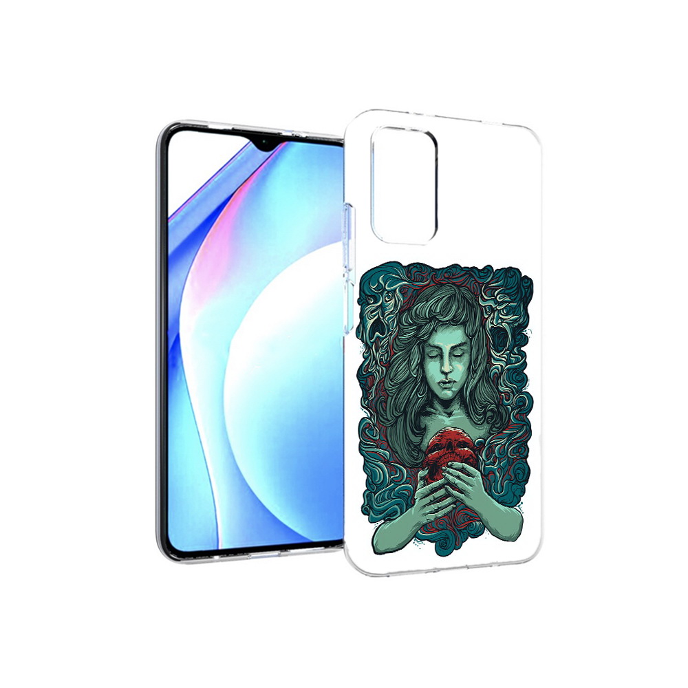 

Чехол MyPads Tocco для Xiaomi Redmi 9T спящая девушка (PT226951.281.619), Прозрачный, Tocco