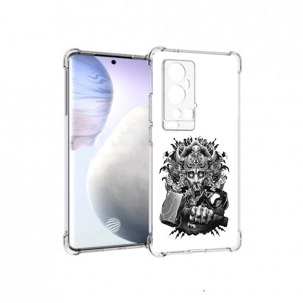 

Чехол MyPads Tocco для Vivo X60 Pro Plus злой тор, Прозрачный, Tocco