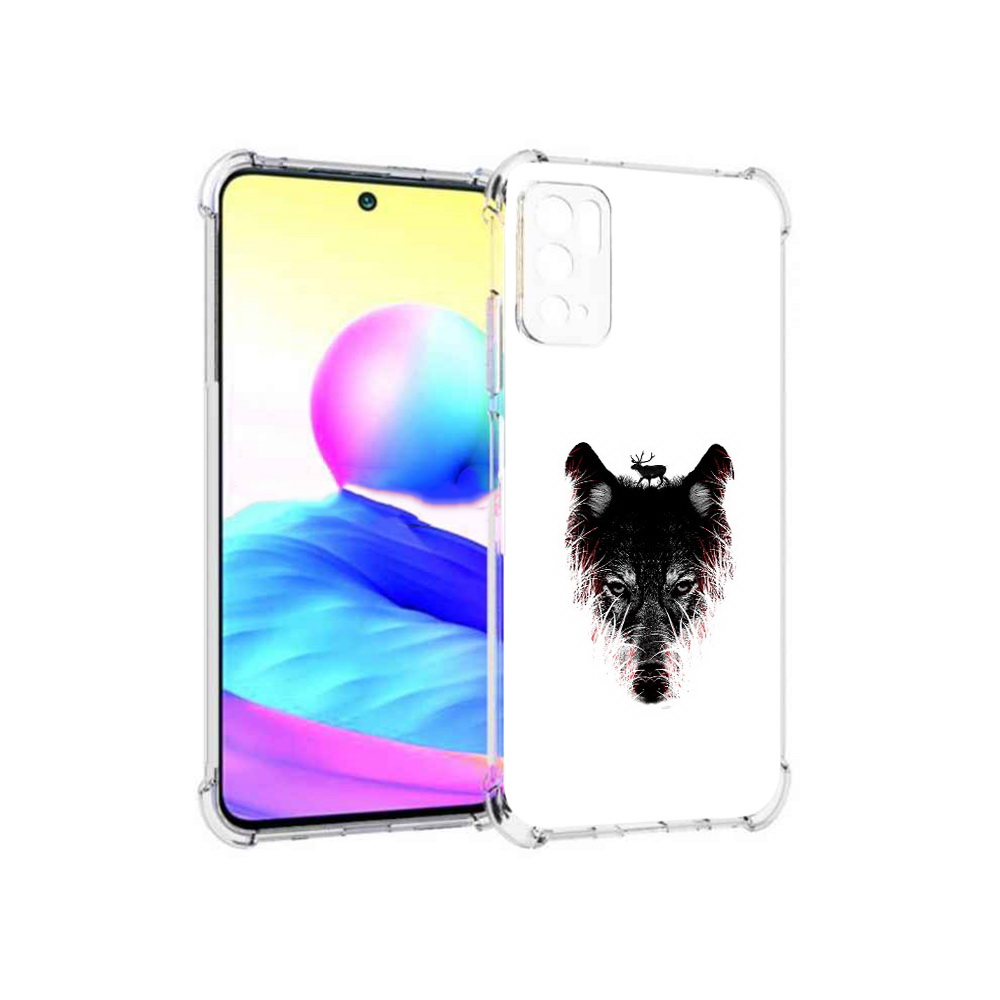 

Чехол MyPads Tocco для Xiaomi Poco M3 Pro волк в траве, Прозрачный, Tocco