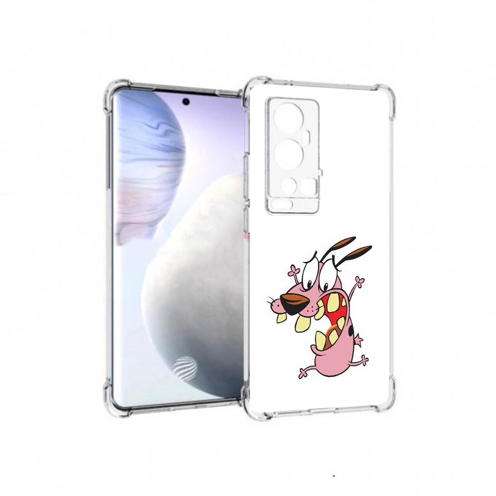 

Чехол MyPads Tocco для Vivo X60 Pro Plus зубастый бобик, Прозрачный, Tocco