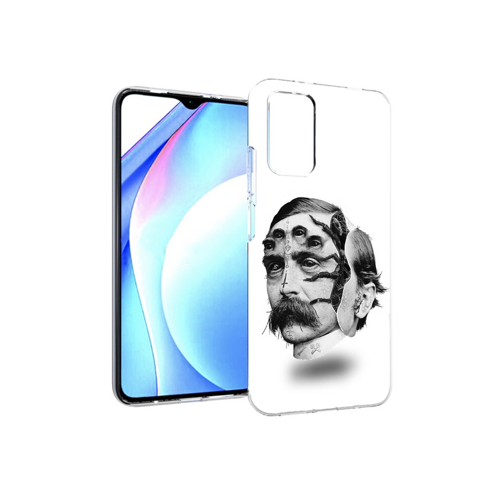 

Чехол MyPads Tocco для Xiaomi Redmi 9T страшное лицо мужчины (PT226951.281.629), Прозрачный, Tocco