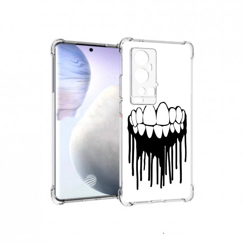 

Чехол MyPads Tocco для Vivo X60 Pro Plus зубы, Прозрачный, Tocco