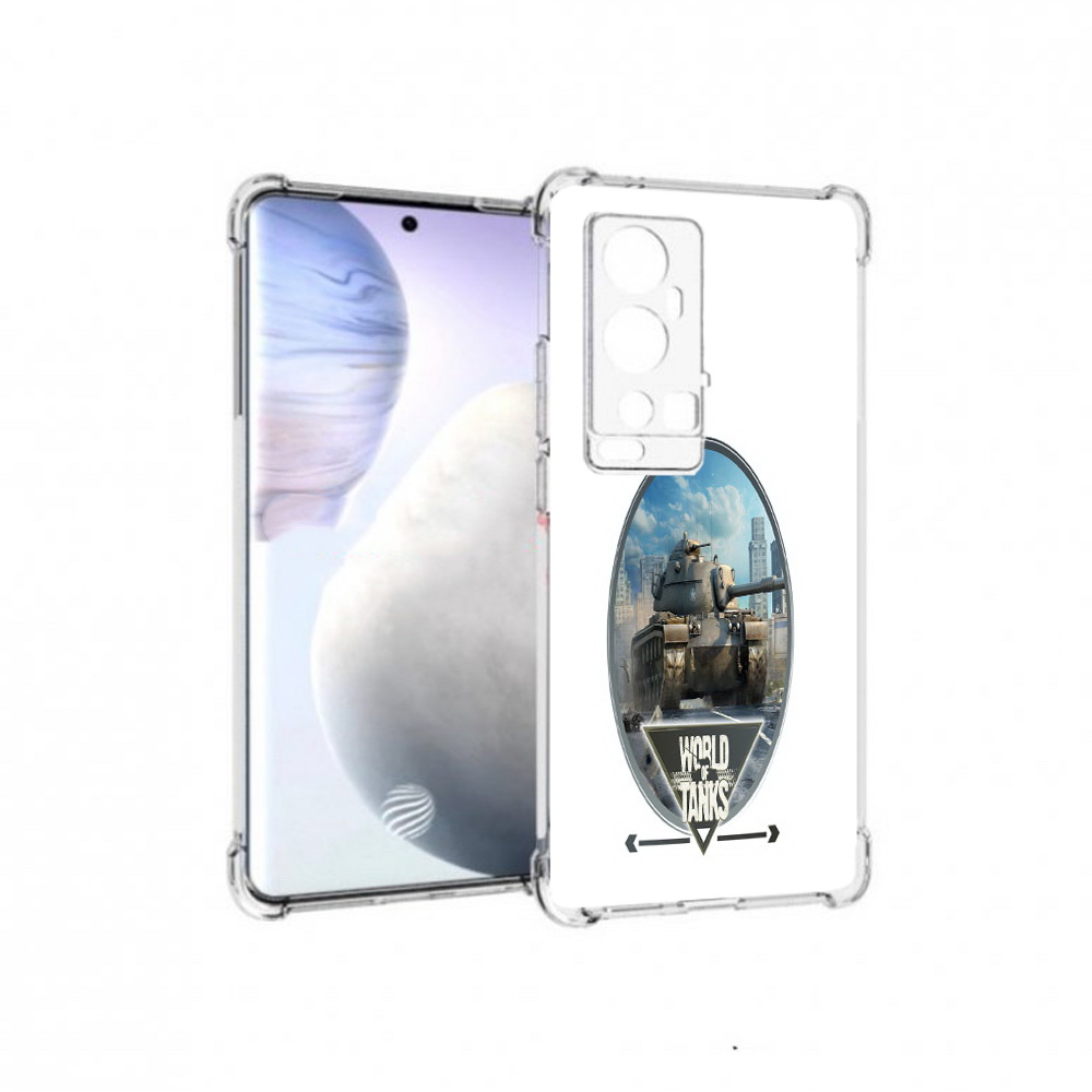 

Чехол MyPads Tocco для Vivo X60 Pro Plus игра с танками, Прозрачный, Tocco