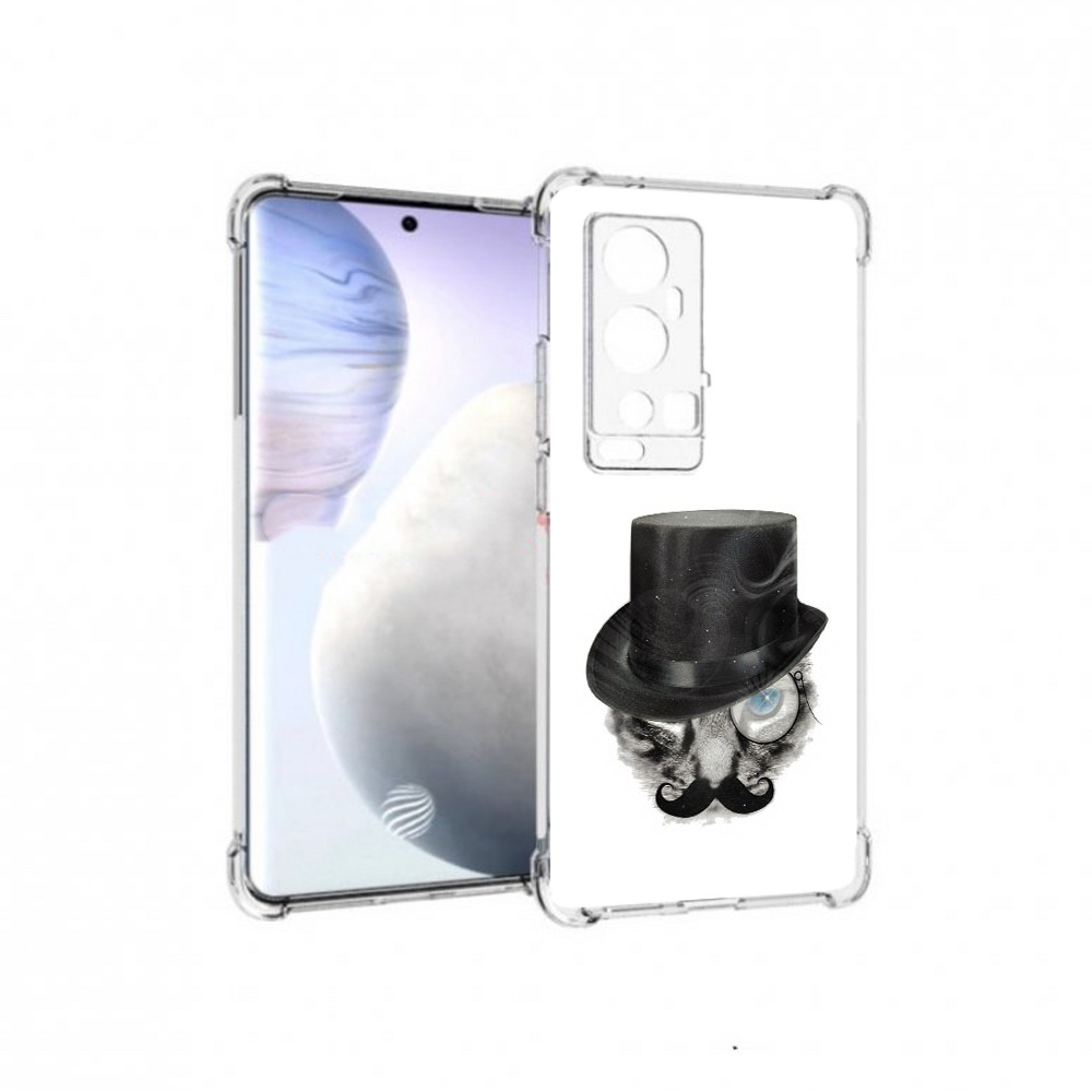 

Чехол MyPads Tocco для Vivo X60 Pro Plus интелегентный кот, Прозрачный, Tocco