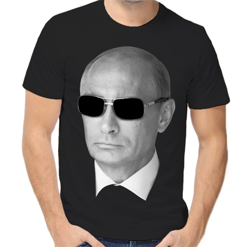

Футболка мужская черная 58 р-р с Путиным в очках, Черный, fm_putin_v_ochkah